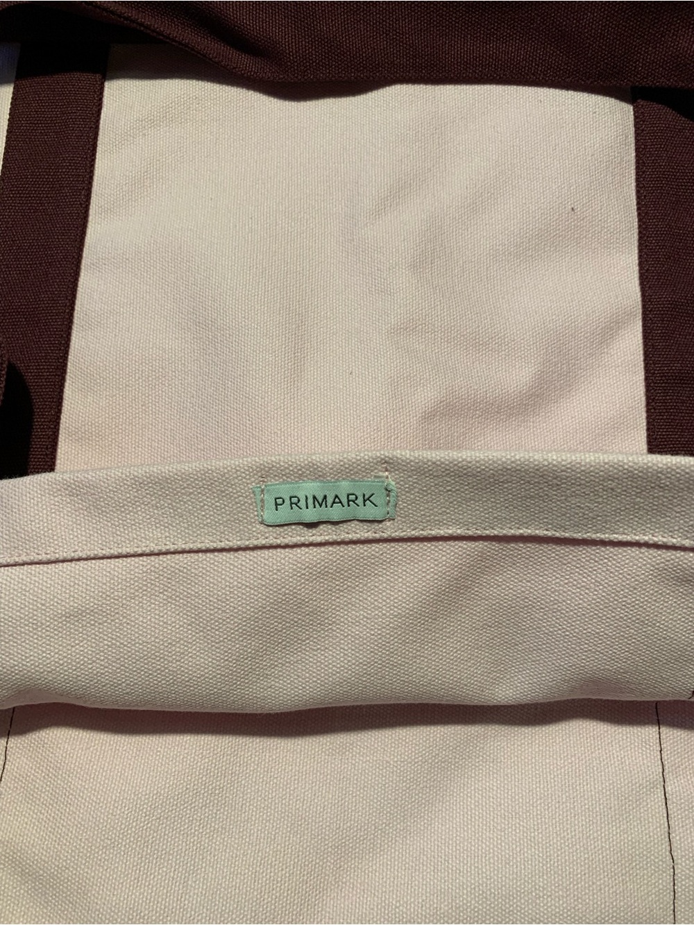 Gilmore Girls Stars Hollow Canvas Tote in Light Pink and Maroon - Picture 9 of 14